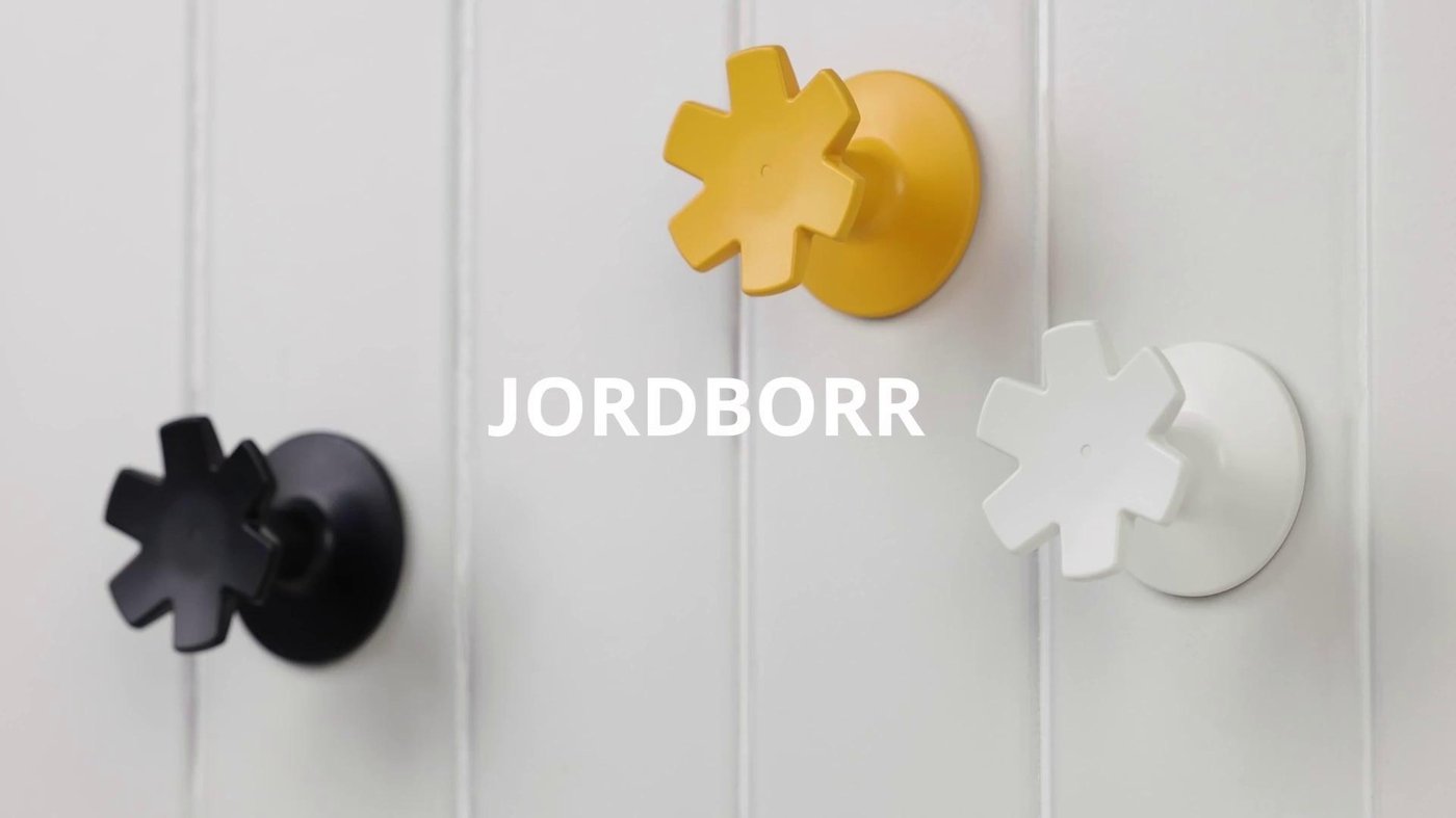 JORDBORR hook, self-adhesive, snowflake/multicolor - IKEA
