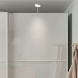 PAX / FÄRVIK Wardrobe combination, white/white glass, 150x66x236 cm