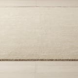 TÅGSPÅR Rug, high pile, white/beige, 170x240 cm