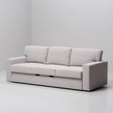 BÅRSLÖV 3-seat sofa-bed, Tibbleby beige/grey