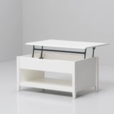 VITTERYD Adjustable coffee table, white, 97 cm