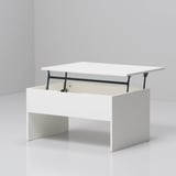 ÖSTAVALL Adjustable coffee table, white, 90 cm