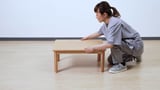 MOXBODA Coffee table, foldable/brown, 65x45 cm
