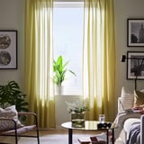 ROSENROBINIA Sheer curtains, 1 pair, light olive-green, 57x98 "