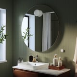 FAXÄLVEN Mirror with built-in lighting, 80 cm