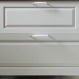 TÄNNFORSEN / VÄSTERSJÖN Wash-stnd w doors/wash-basin/tap, light grey/black marble effect, 62x49x79 cm