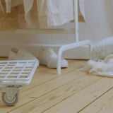 INVALLNING Utility cart, for boxes white, 68x39 cm