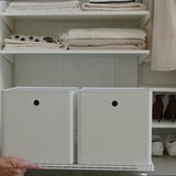 INVALLNING Utility cart, for boxes white, 68x39 cm
