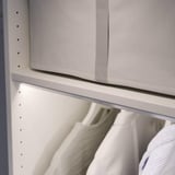 PAX / FORSAND Combinação de roupeiro, cinz esc/cinz esc, 100x60x236 cm