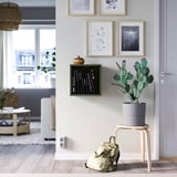 EKET Wall-mounted shelving unit, walnut effect, 35x25x35 cm