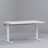 MITTZON Idazmahaia eserita/zutik egoteko, elektrikoa urki-xafla/zuria, 120x60 cm