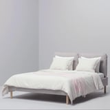 SAGESUND Upholstered bed frame, Diseröd brown, 160x200 cm