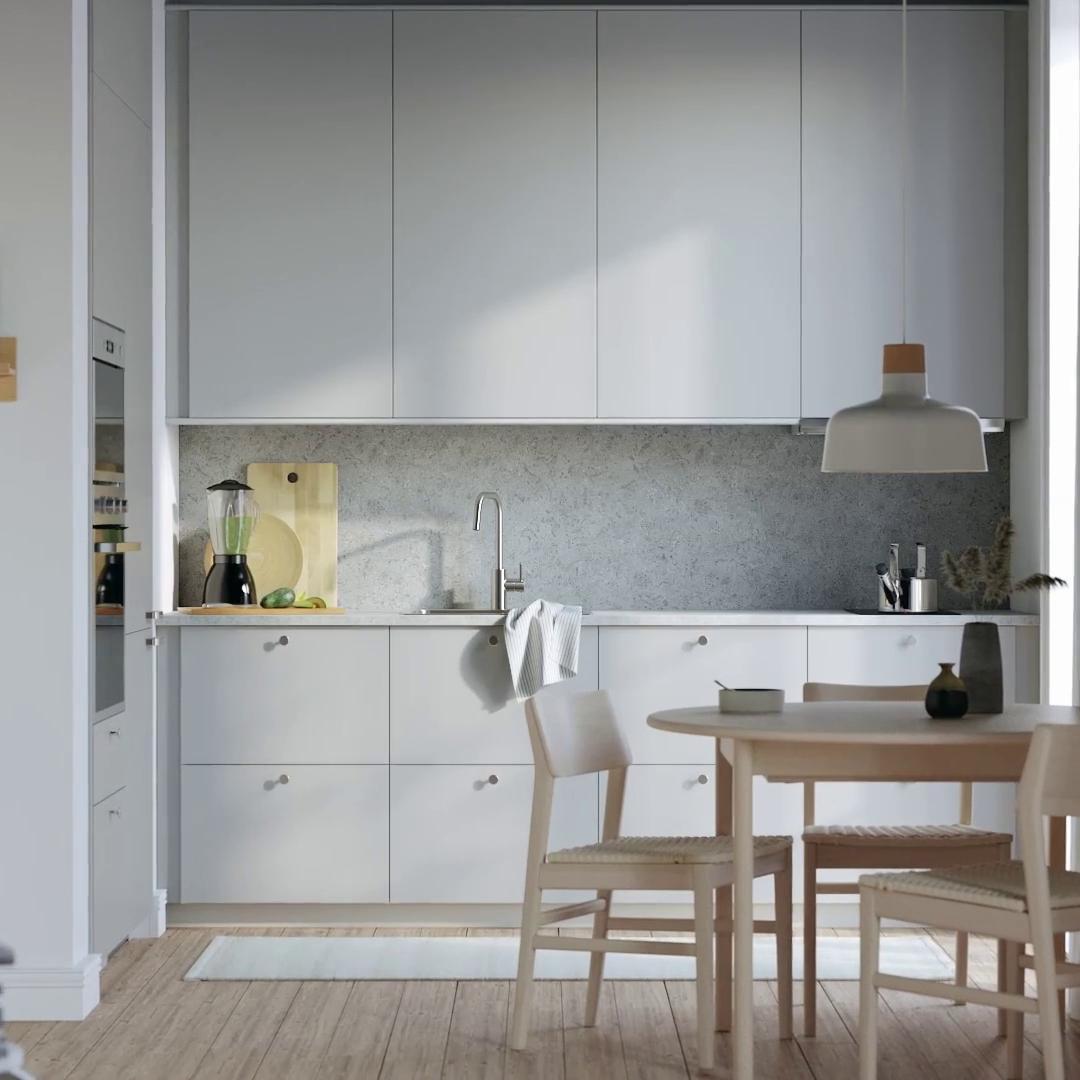 IKEA デトルフ BESTÅ storage combination with drawers, dark gray/Kallviken