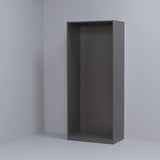 PAX Wall-mounted storage frame, dark gray, 29 1/2x22 7/8x79 1/8 "