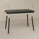 SONHULT Nest of tables, set of 2, grey/walnut effect