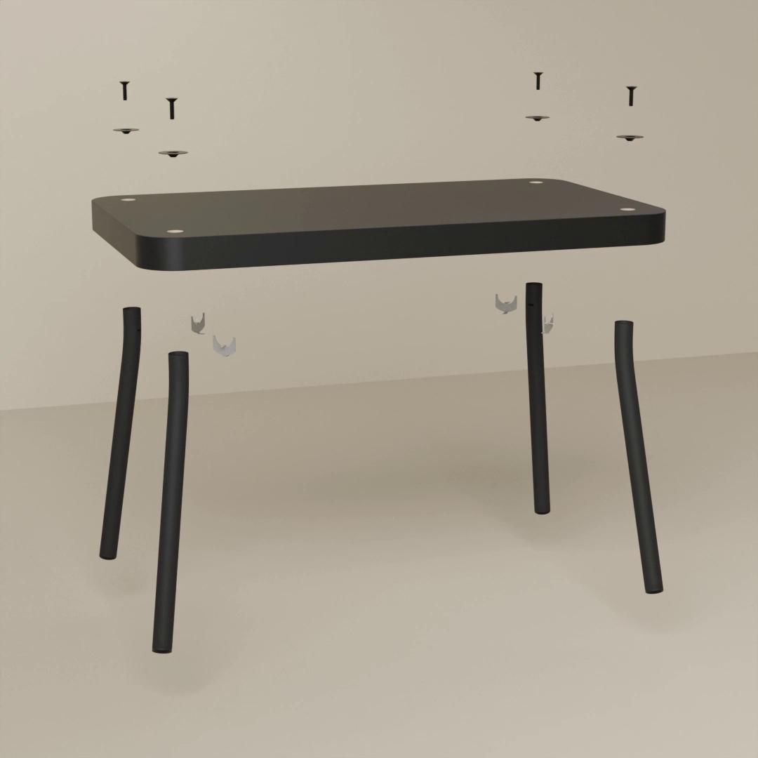 SONHULT ソンフルト ネストテーブル2点セット, グレー/ウォールナット