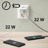 SJÖSS USB-lader met 2 poorten, snellader, snel opladen