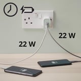 SJÖSS 45W 2-port USB charger, fast charging