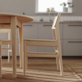 SKANSNÄS / SKANSNÄS Tisch und 4 Stühle, Buche hell Furnier/Buche hell, 150/205 cm