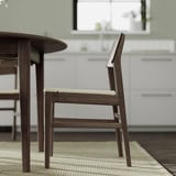 SKANSNÄS / SKANSNÄS Table and 4 chairs, brown beech/brown beech, 115/170 cm