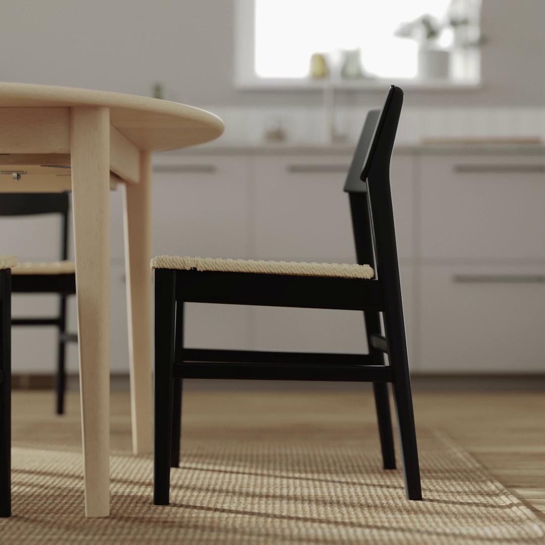 IKEA イケア　NORRNAS ナポリタン　2脚 LILLÅNÄS bar stool, chrome plated/Gunnared dark gray, 297/8