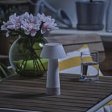 SOLVINDEN Table lamp, battery-operated/white, 20 cm