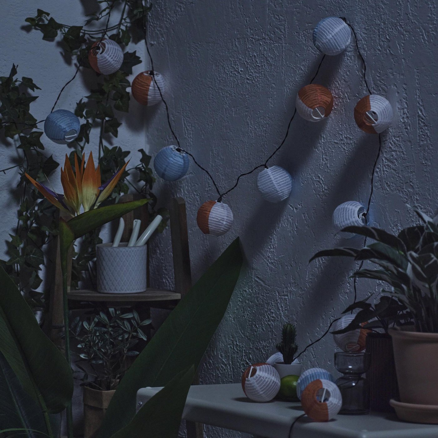 SOLVINDEN LED string light with 24 lights, outdoor battery