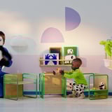 SMÅSKRAKE Multi-functional child chair/table, green