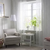ALVINE SPETS Net curtains, 1 pair, off-white/with rod pocket, 145x250 cm