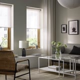 SKOGSKLÖVER Roller blind, white, 23x76 ¾ "