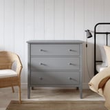 GULLABERG 3-drawer chest, gray/anchor/unlock-function, 39x18 7/8x39 3/8 "