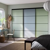 SKYTTA / PAX Walk-in wardrobe with sliding doors