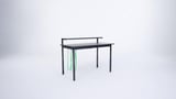 UTVISNING Gaming desk with shelf, black, 120x60 cm