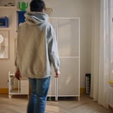 BRÄNNBOLL Gaming station, light grey/white, 100x72x180 cm