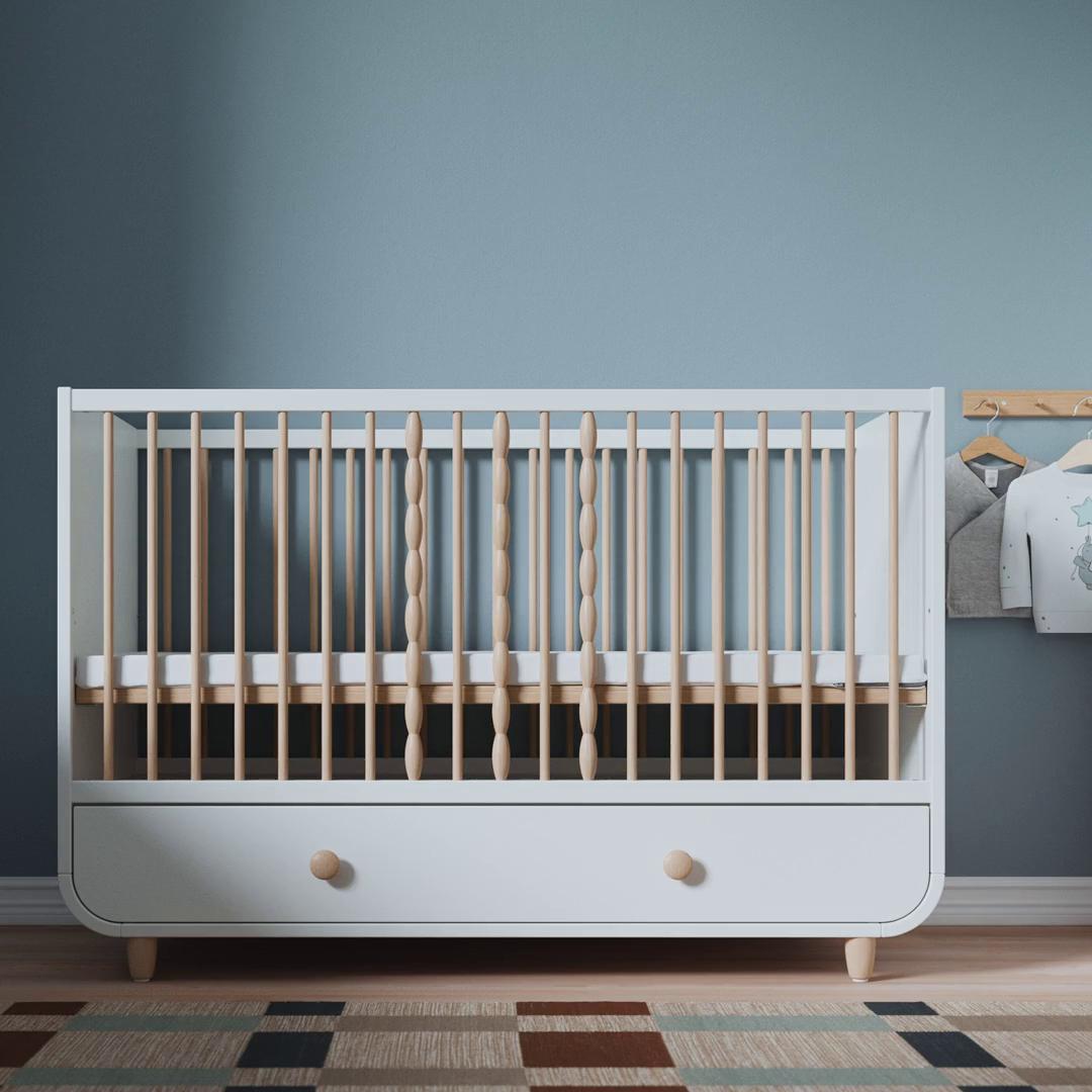 MYLLRA cot with drawer, white, 70x140 cm - IKEA Switzerland