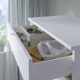 VIHALS Chest of 6 drawers, white/anchor/unlock-function, 70x47x120 cm