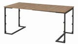 TRÄKUMLA Console table, anthracite/oak, 49/172x84x75 cm