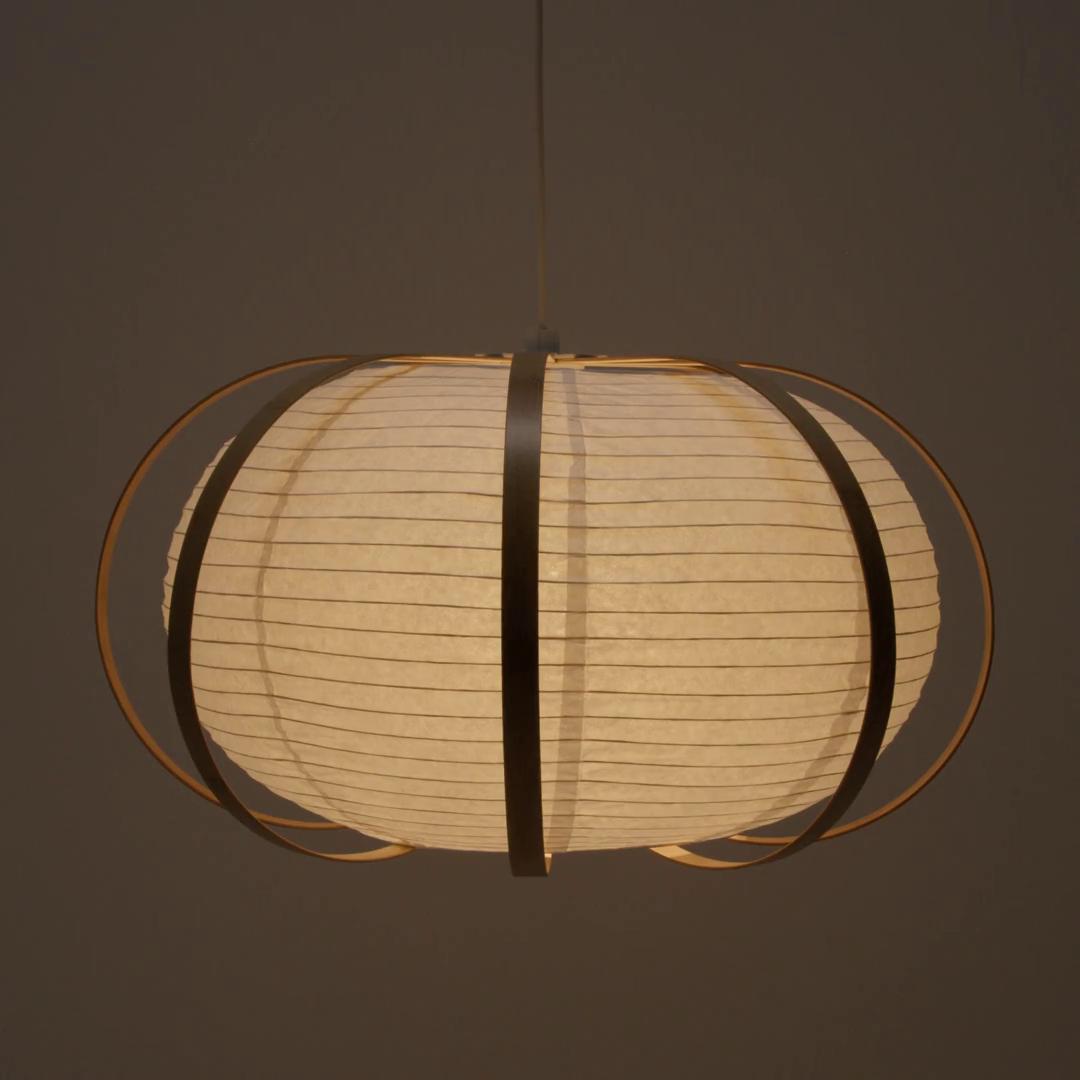 TAGGTOFS / HAVSDJUP pendant lamp, white bamboo, 263/8