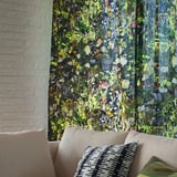 STOCKHOLM 2025 Curtains, 1 pair, black multicolour/with heading tape, 145x300 cm