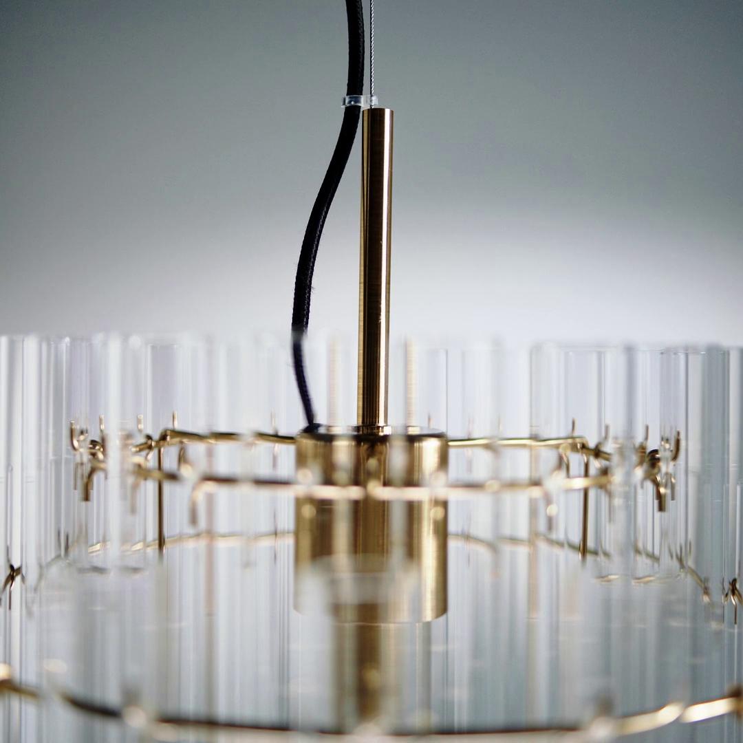 STOCKHOLM 2025 pendant lamp, glass/brass plated, 15