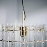 STOCKHOLM 2025 Pendant lamp, glass/brass plated, 21 "
