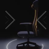 GRÖNFJÄLL Office chair with arm/headrest, Letafors gray/black