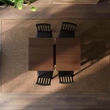 ÅLHULT / ÅLHULT Table and 4 chairs, black/brown/Bomstad black black, 120/170x80 cm