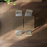 ÅLHULT / ÅLHULT Table and 4 chairs, beige/brown/Kabusa light beige beige, 120/170x80 cm