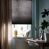 HOPPVALS Cellular blind, grey, 140x210 cm
