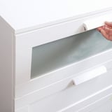 BRIMNES Commode à 3 tiroirs, blanc, 30 3/4x37 3/8 "