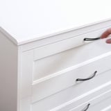 SONGESAND Commode à 6 tiroirs, blanc, 63 3/8x32 1/4 "