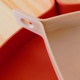 OMMJÄNGE Tray, set of 2, orange/birch veneer