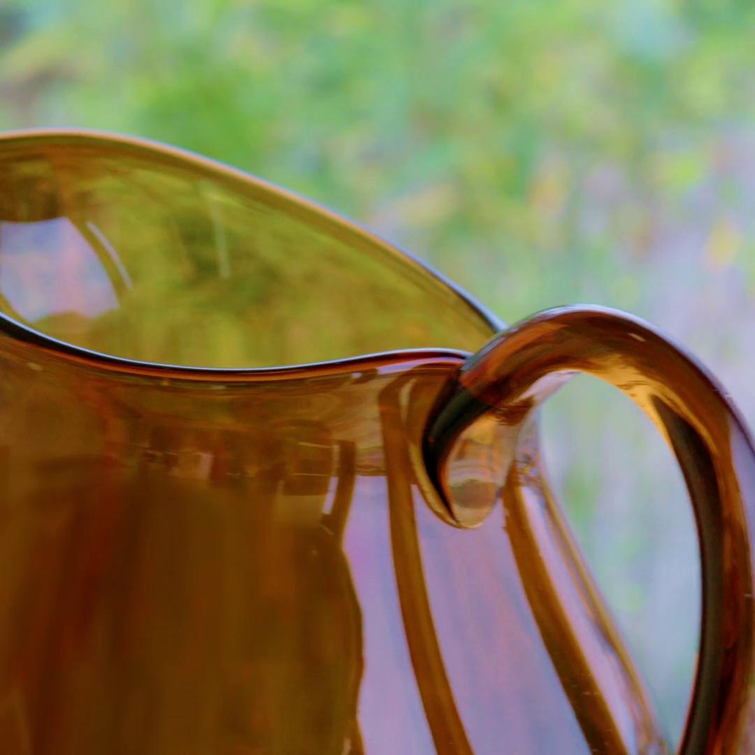 OMMJÄNGE pitcher, glass/brown, 91 oz - IKEA