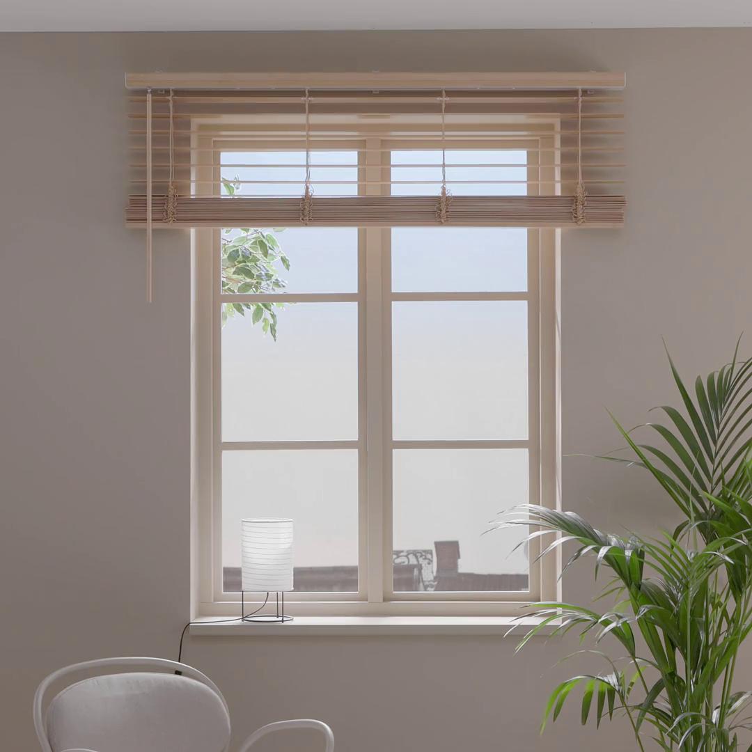 VECKLARFLY Venetian blind, bamboo, 34x61